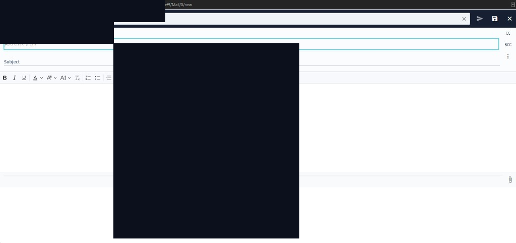 0724 Mail webmail folder list and message list (personal details redacted)